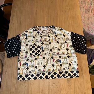 La Prestic Ouiston Black and White Short Sleeve Tee